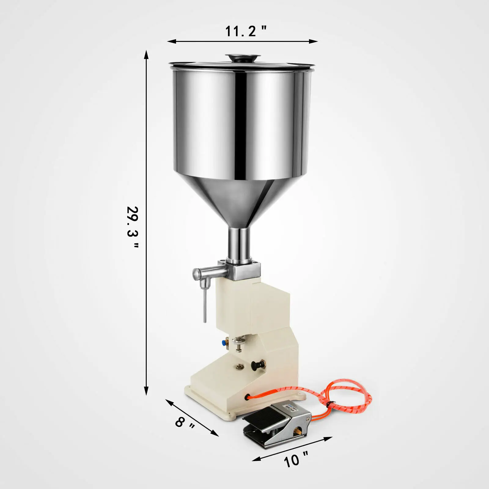 Пневматическая машина для наполнения жидкой пастой крема шампуня косметики 5 ~ 50