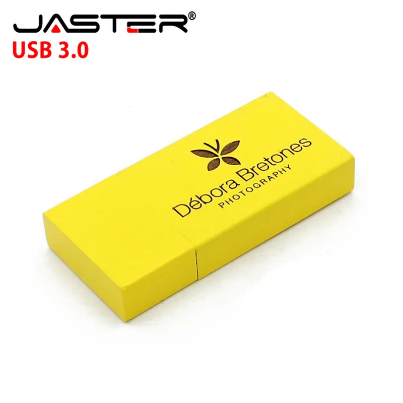 JASTER USB 3 0 хит продаж креативный покраска 10 цветов деревянный квадрат 4 ГБ/8 ГБ/16 ГБ/32