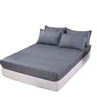 Новый дизайн, модное оранжевое домашнее постельное белье в клетку, простыня с натяжками, Королевский односпальный размер 120*200*30 150*200*30 180*200*30, 4 размера