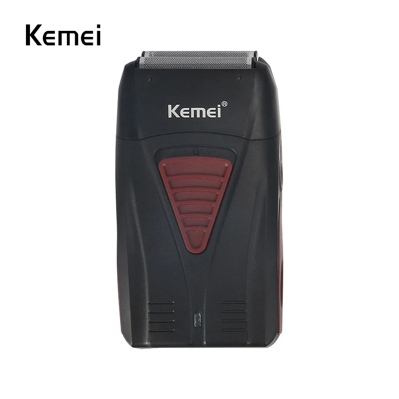Kemei-3381 Мужская перезаряжаемая Беспроводная Бритва с двойным лезвием, поршневая борода, Бритва для мужчин, аппарат для ухода за кожей лица, парикмахерский триммер