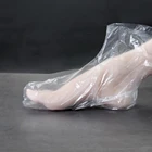 100 шт. пластиковые прозрачные одноразовые футляры для ног Detox, чехлы для спа, педикюра, средства для ухода за ногами для предотвращения инфекций