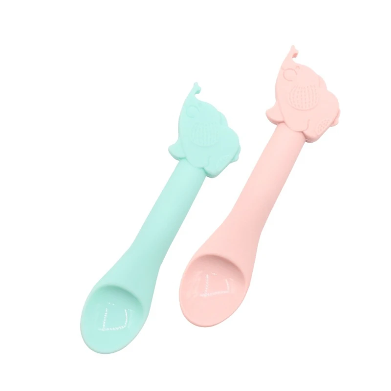 Ложка для кормления ребенка силиконовая без бисфенола ложки еды посуда малышей