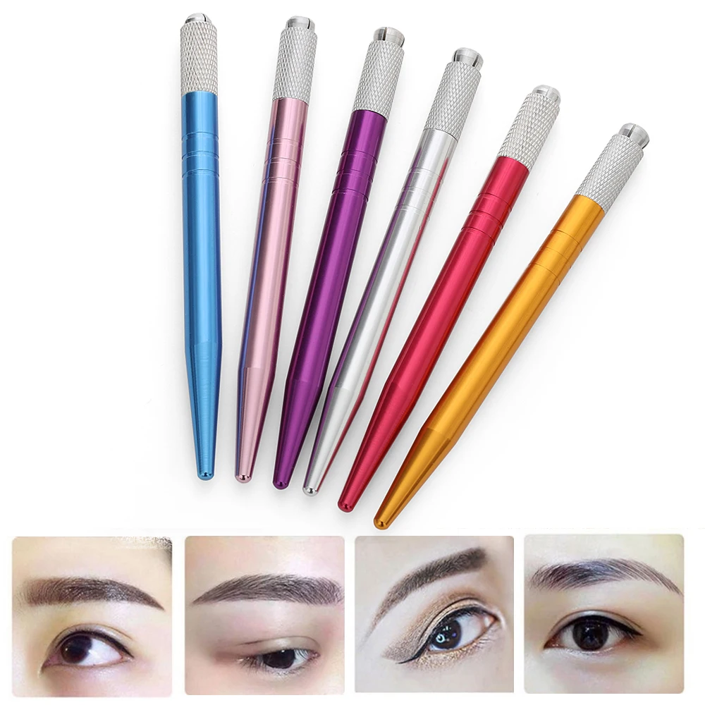 1 шт. практичная алюминиевая ручка для перманентного татуажа бровей
