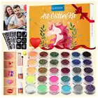 Набор для татуировок с блестками, 30 цветов