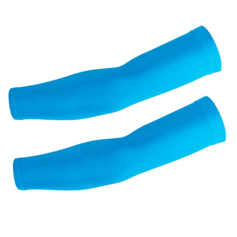 

A Pair Silicone No Slip Cycling Arm Sleeves Summer Sunscreen Ice Feeling Arm Warmers Outdoor Anti Ultraviolet Color Oversleeve