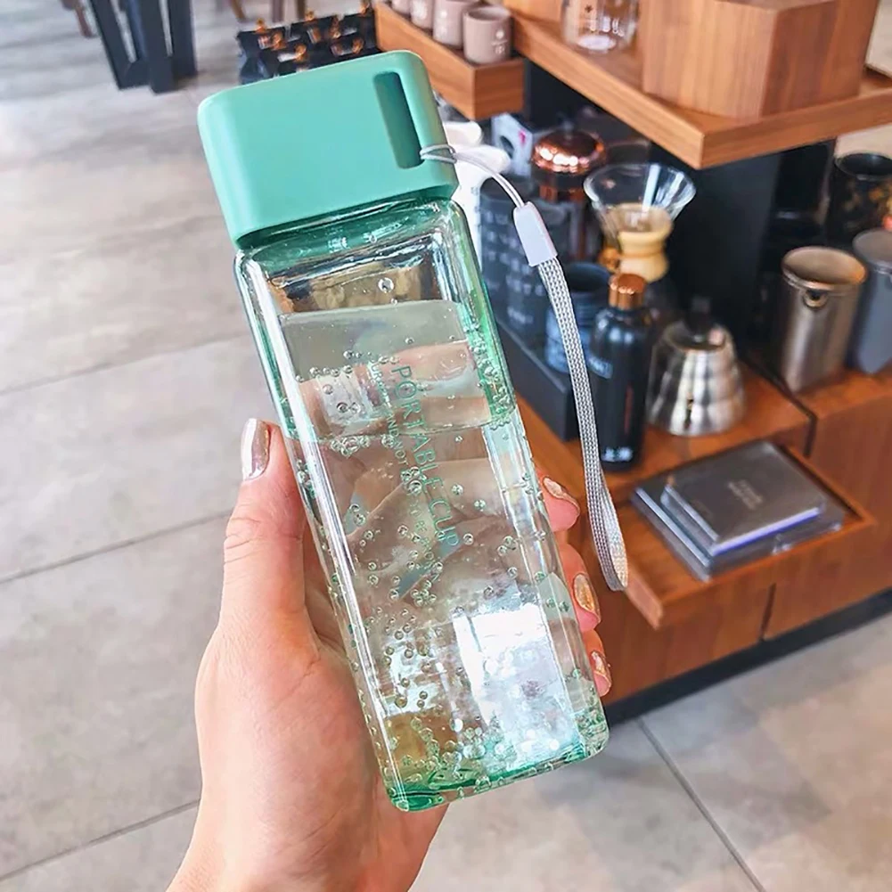 Уличная Дорожная Спортивная бутылка для воды 300 мл прозрачный пластиковый