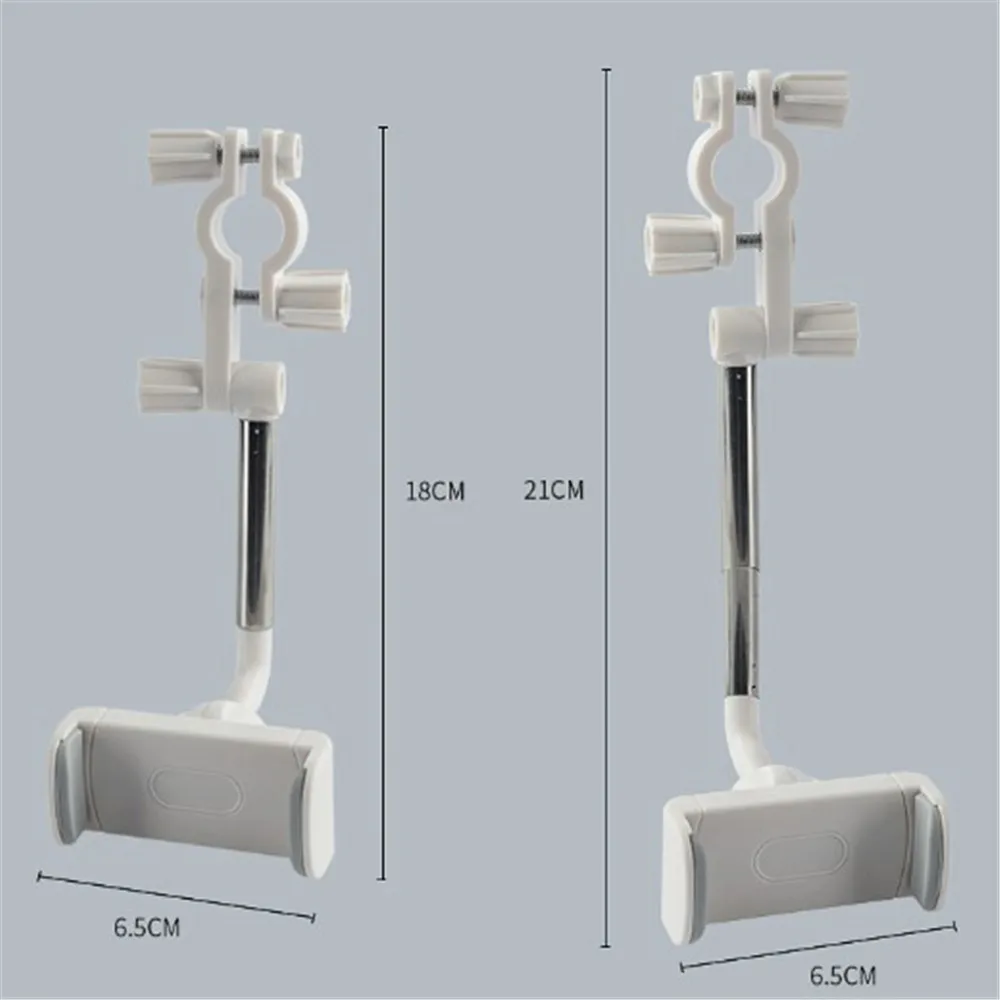 

360 Degree Auto Rearview Mirror Mounts Car Interior Accessories Mobile Stand Rearview Phone Cradle Bracket White/black