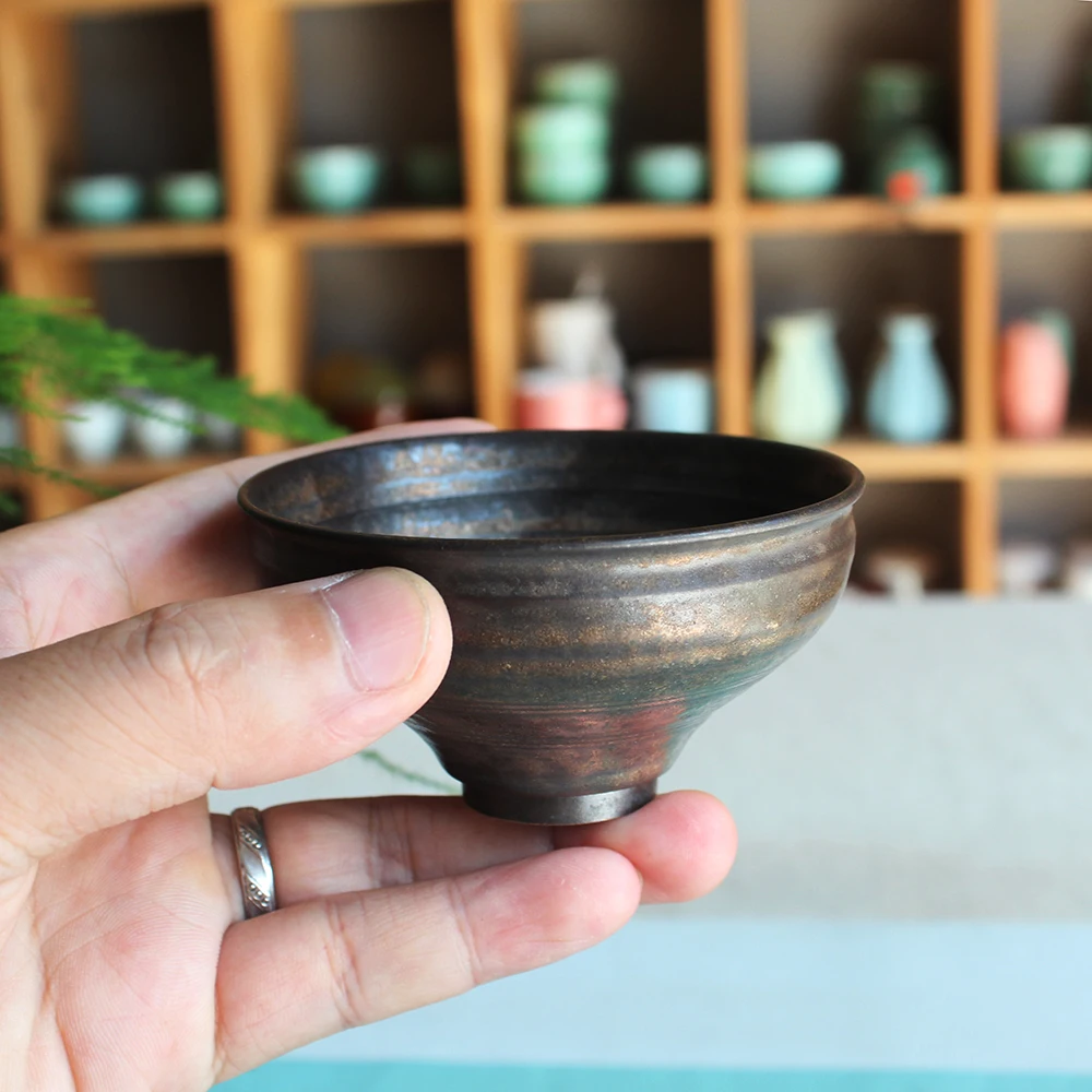 Китайская винтажная кружка для воды простая чайная чашка керамическая сырая