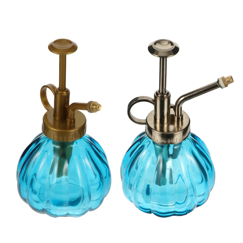 

2pcs Glass Watering Spray Bottle Vintage Water Can Spray Bottle for Offices Home