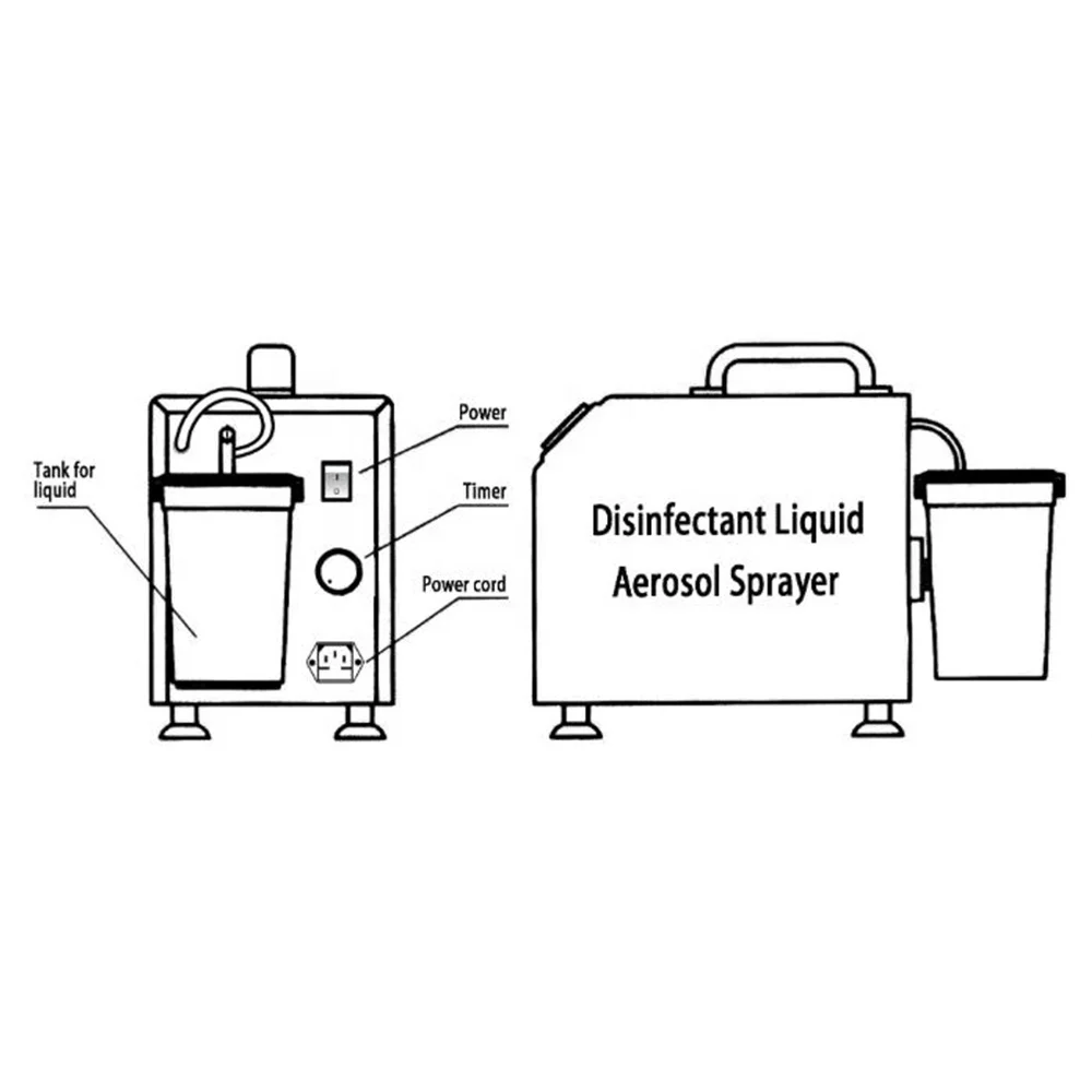 

Ultrasonic atomizer humidifier water aerosol sprayer disinfection