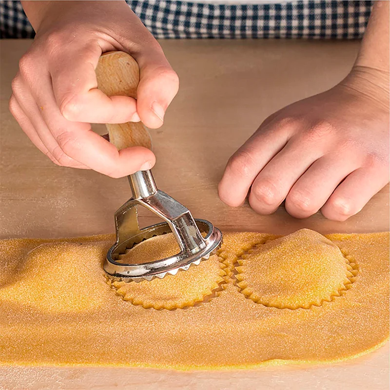 Set di taglierine Ravioli italiane pressa per Pasta Kit di accessori da cucina Maker stampo strumento timbro ruota per pasticceria