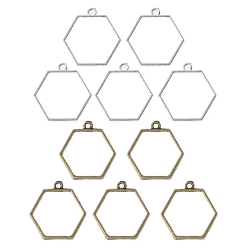 5 шт. в ажурной оправе с открытой спиной подвеской виде цветка из УФ-смолы |