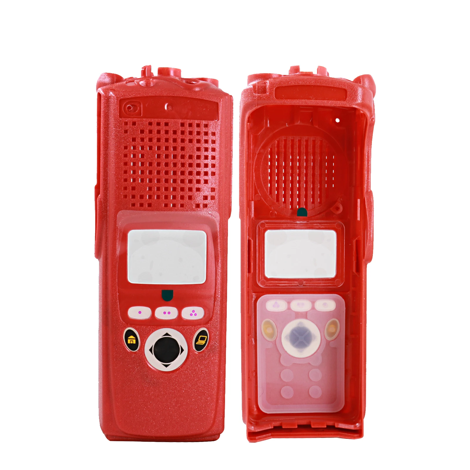 Red Two-way Radio Replacement Front Housing Case with Knobs for XTS5000 M2 Model 2 Walkie Talkie