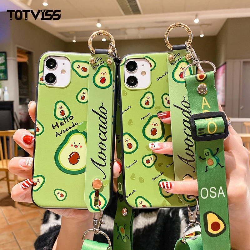 Чехол с ремешком на запястье для Samsung Galaxy Note 20 10 8 9 S7 S8 S9 S10 5G S10E J4 J6 A6 S20 A7 A8 Plus A9 2018 Co -