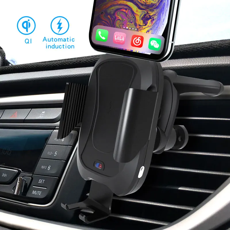 Автомобильная Подставка для телефона мобильного 10 Вт Беспроводная зарядка
