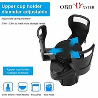 2 in 1 cars cups holder expander adapter universal dual cup mount extender unique design soft drink can bottle auto accessories