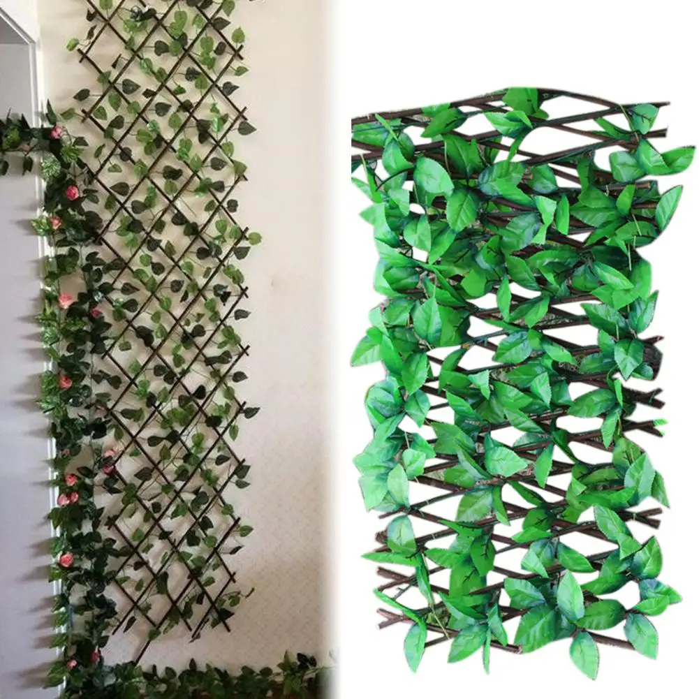 Выдвижной искусственный сад забор деревянный лозы лазалки садовая ограда из