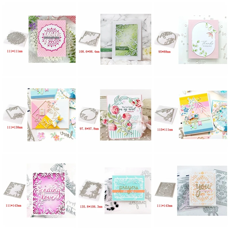 

Plant Frame Of Different Shapes Alphabet Set Metal Cutting Dies For New DIY Scrapbooking Album New Craft Embossing Cards 2020