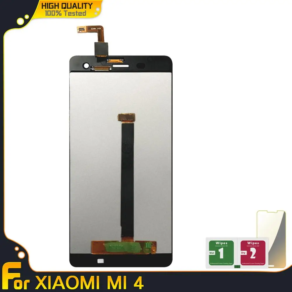 ЖК дисплей MI 4 для Xiaomi 100% тестирование сенсорный экран дигитайзер в сборе с рамкой