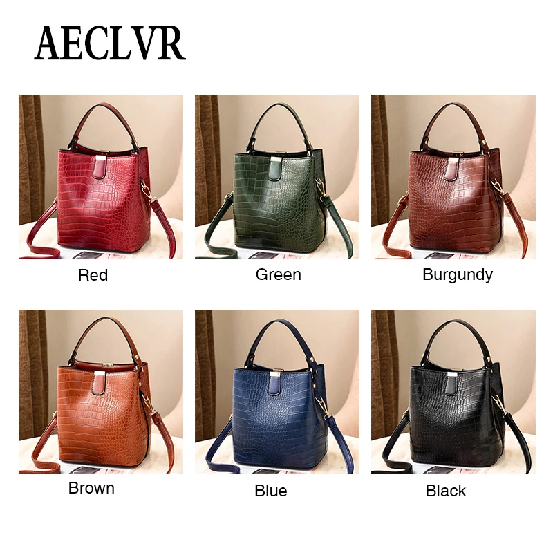 AECLVR модные большие сумки-тоут из кожи аллигатора женские сумки с узором