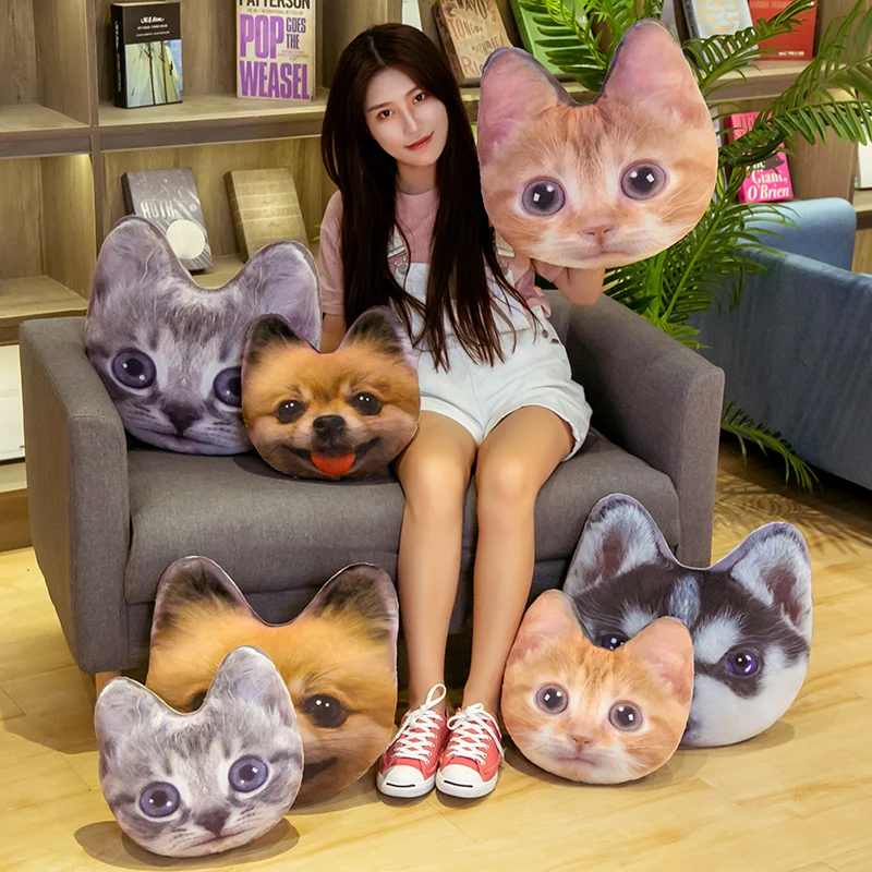 

Simulation Hands Warmer Pillow Cute Cat&Dog Plush Stuffed Doll Soft Animal Toys Nap pillow For Children Home Decor Kids Gift