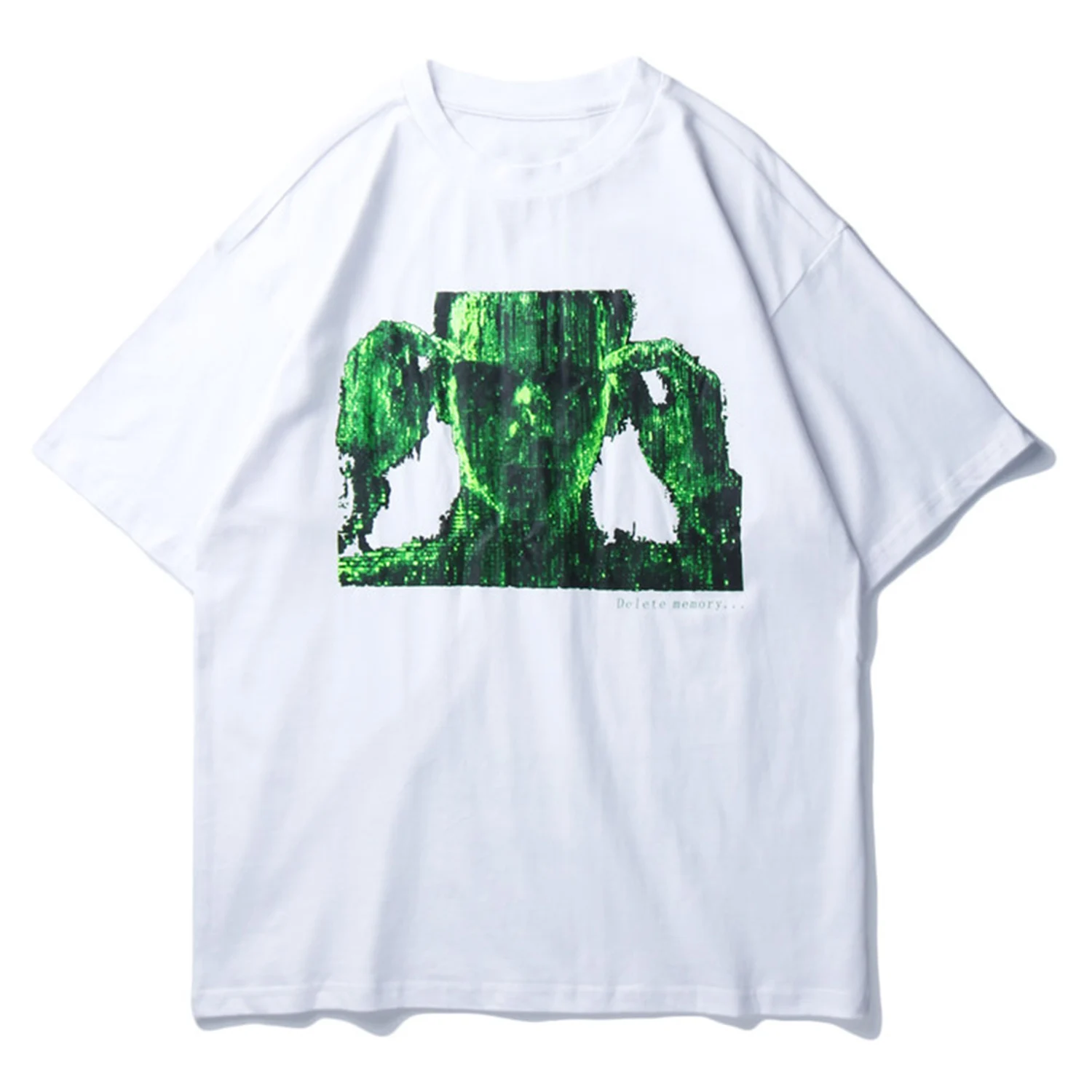 Мужская футболка с цифровыми цифрами принтом 2020 в стиле хип хоп Harajuku коротким