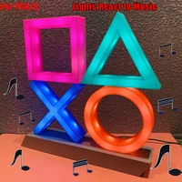 for ps4 ps5 mood flash lamp icon voice control decorative colorful lights led light game nice gift for christmas
