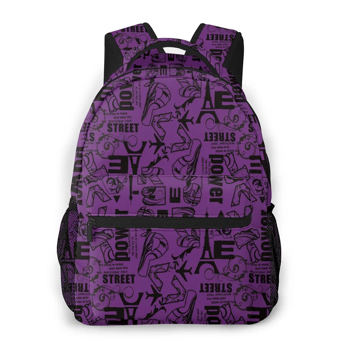 

OLN Women Backpack Kids School Bag for Teenage Girls Abstract Eiffel Tower Female Laptop Notebook Bagpack Travel Back Pack 2021