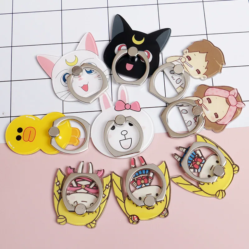 Универсальный держатель для мобильного телефона с мультяшным кольцом и