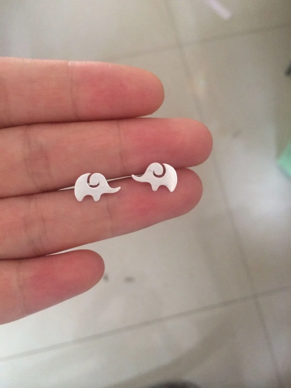 925 Real. Sterling Silver Cute Elephant Lover Themed 925-sterling-silver-Jewelry Stud Earrings | Украшения и аксессуары
