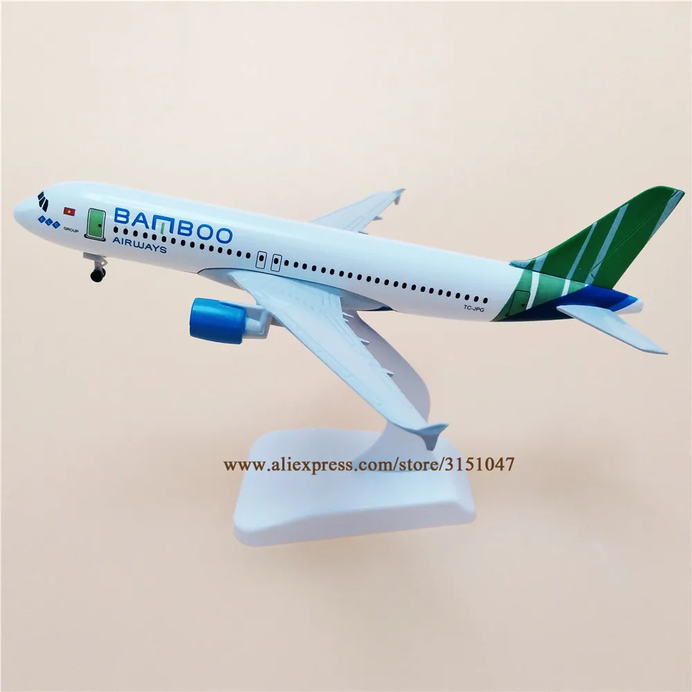 Сплав металла Air Vietnam Airlines Bamboo Airways Airbus A320 модель самолета Модель Стенд литье под