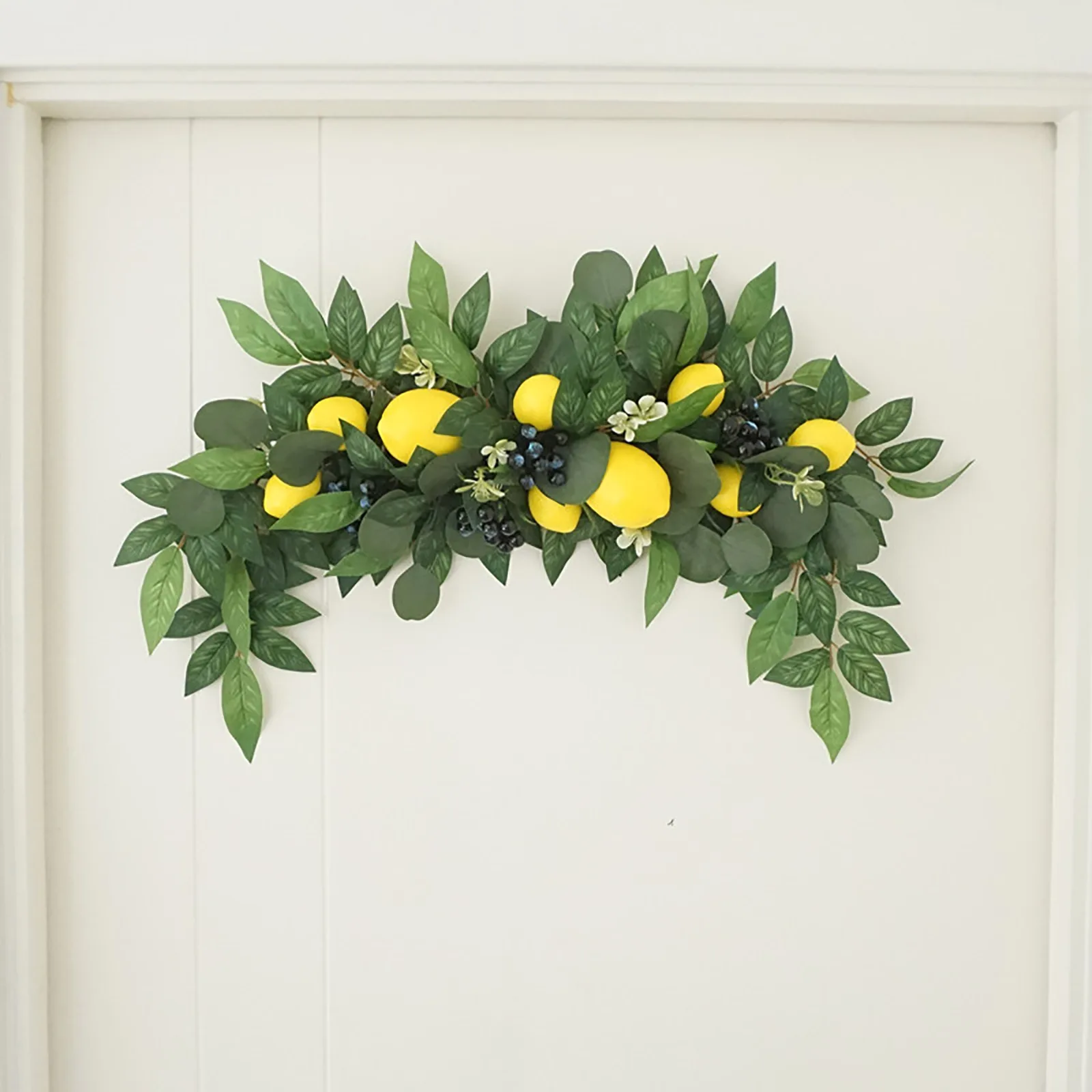 

Wreaths Rattan Wreaths Garlands Flower Swag Spring Fruit Wreath Natural Materials Wall Xmas Ornaments Lemon Berry Decoration