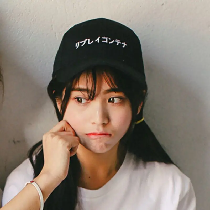 Японские головные уборы с принтом персонажа модная повседневная регулируемая