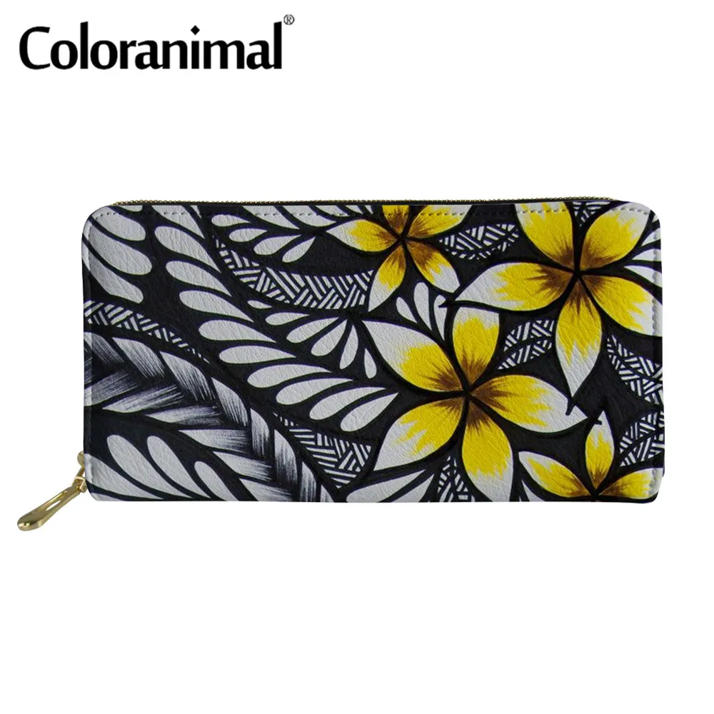 Coloranimal Для женщин переносной сцепления кошелек Племенной Стиль полинезийская