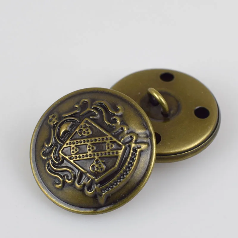 B3-13brass 30 шт. ретро металлические пуговицы античная латунь медь джинсовый пиджак пуговицы одежда декоративная пряжка кнопка швейные пуговицы B3-15 - Цвет: B3-13brass