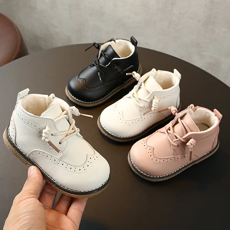 Зимние Детские хлопковые ботинки Martin для отдыха девочек Детская От 1 до 3 лет