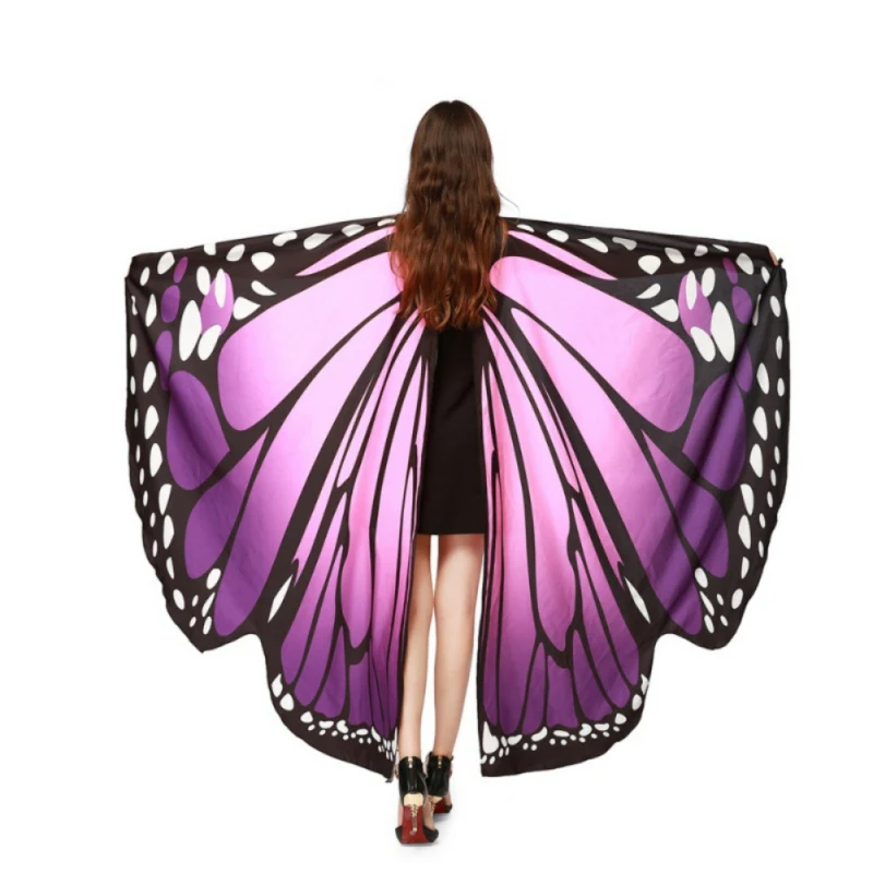 

Butterfly Wing Cape Shawl for Women Ladies Cape Nymph Costume Wings Carnival Performance Clothing Accessory