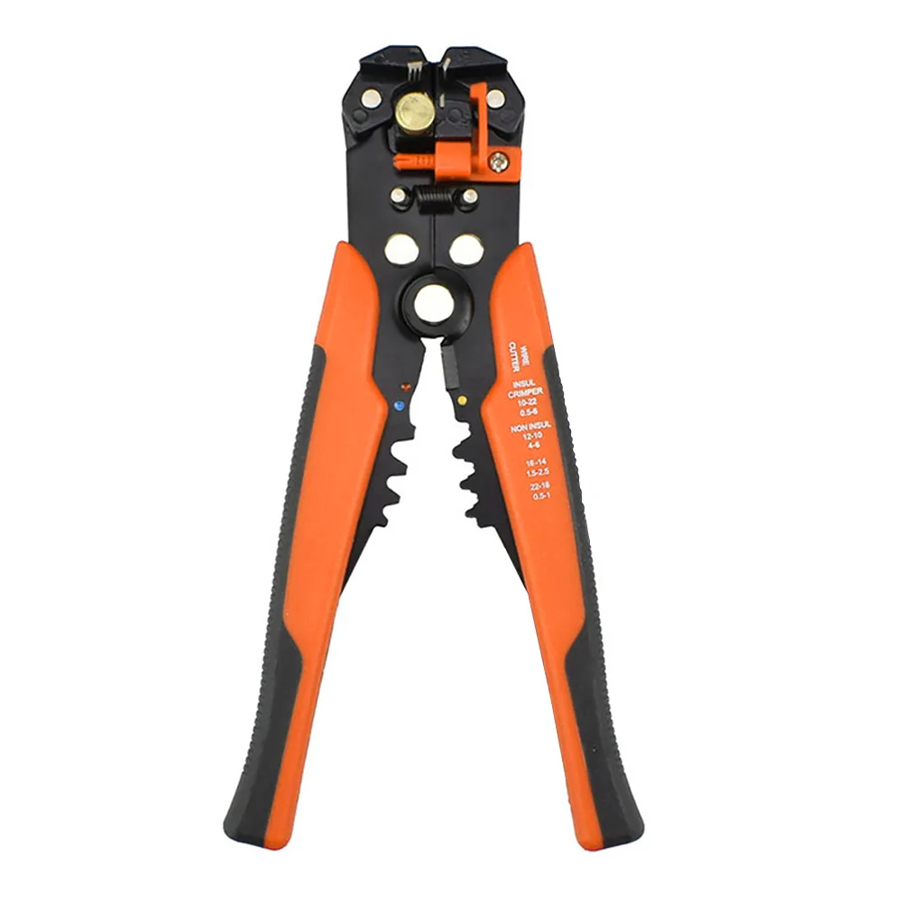 

8inch Electric Wire Automatic Crimping Tool Multifunctional Wire Stripper Handheld Stripping Cable High Hardness Adjustable