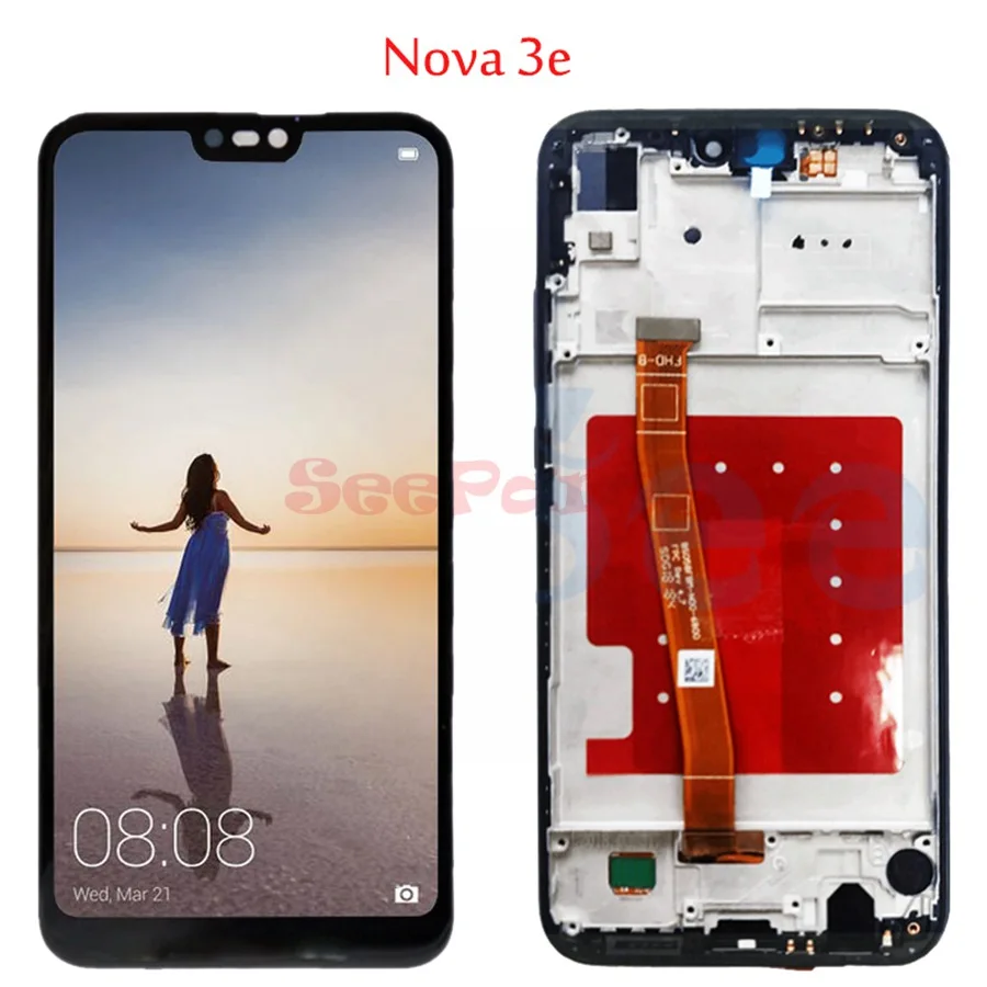 ЖК дисплей 5 84 дюйма для Huawei P20 Lite сенсорный экран дигитайзер в сборе запасная