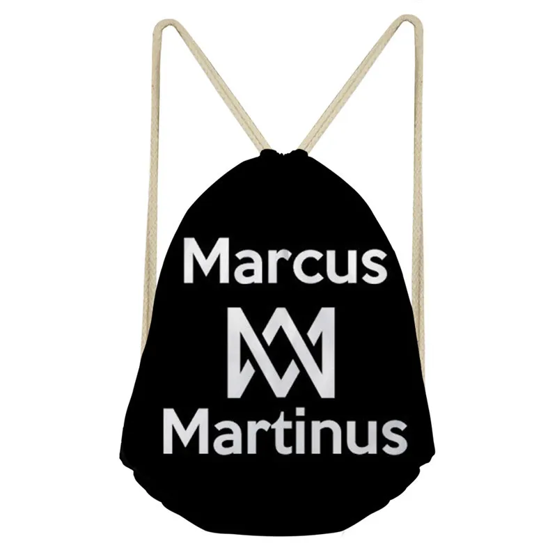 as pictures ThiKin Маркус и Мартинус Drawstring Детская сумка-рюкзак для девочек-подростков небольшие мешки для хранения ежедневный Рюкзак Mochila - Цвет: as pictures