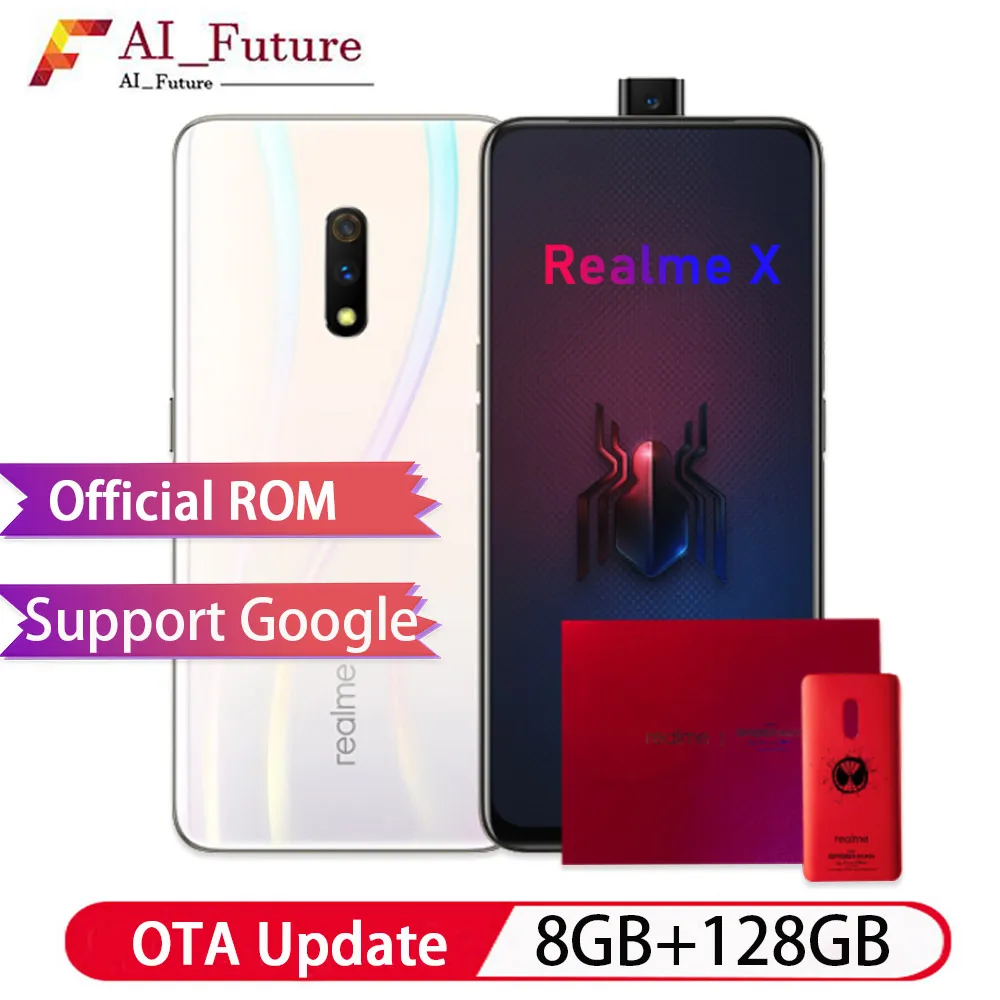 Realme X 6 53 дюймов экран отпечатков пальцев 3765 мАч Восьмиядерный Snapdragon 710 8 ГБ ОЗУ 128