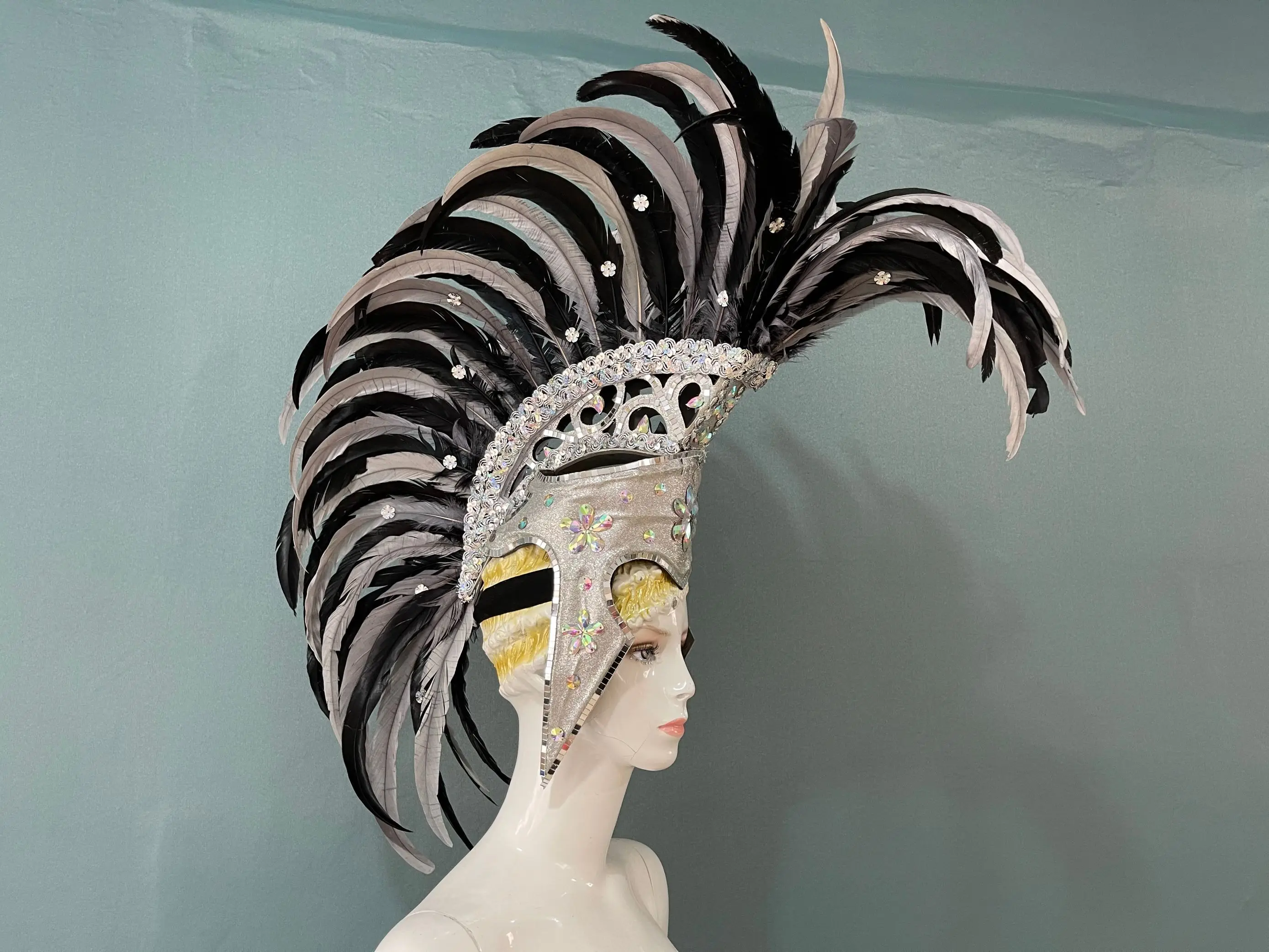 Головной убор цветок карнавал вечевечерние НКА перо головной для выступления на