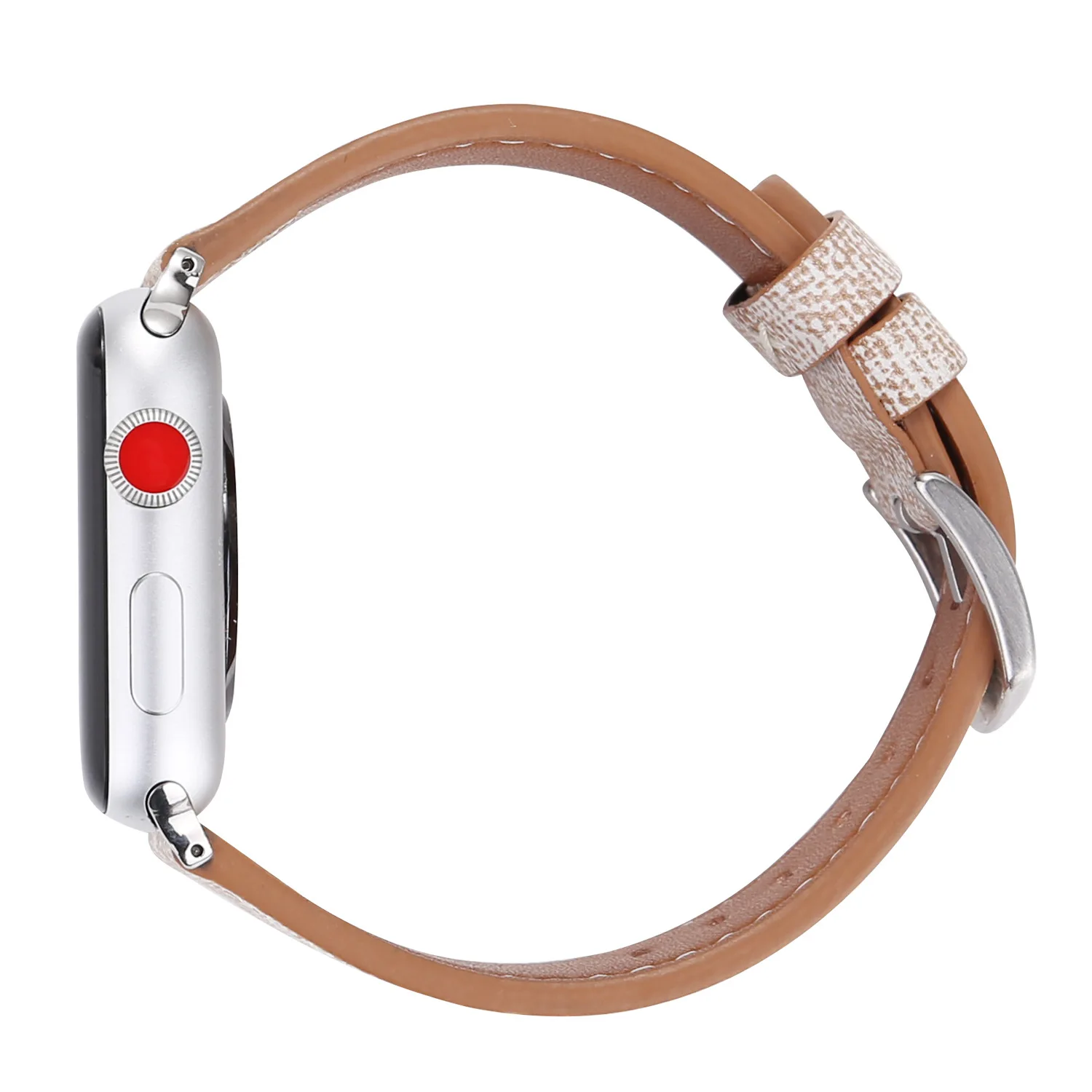 Ремешок для apple watch series 4 5 3 2 1 кожаный ремень для iwatch холст с классической пряжкой темно-синие джинсы 38 42 мм