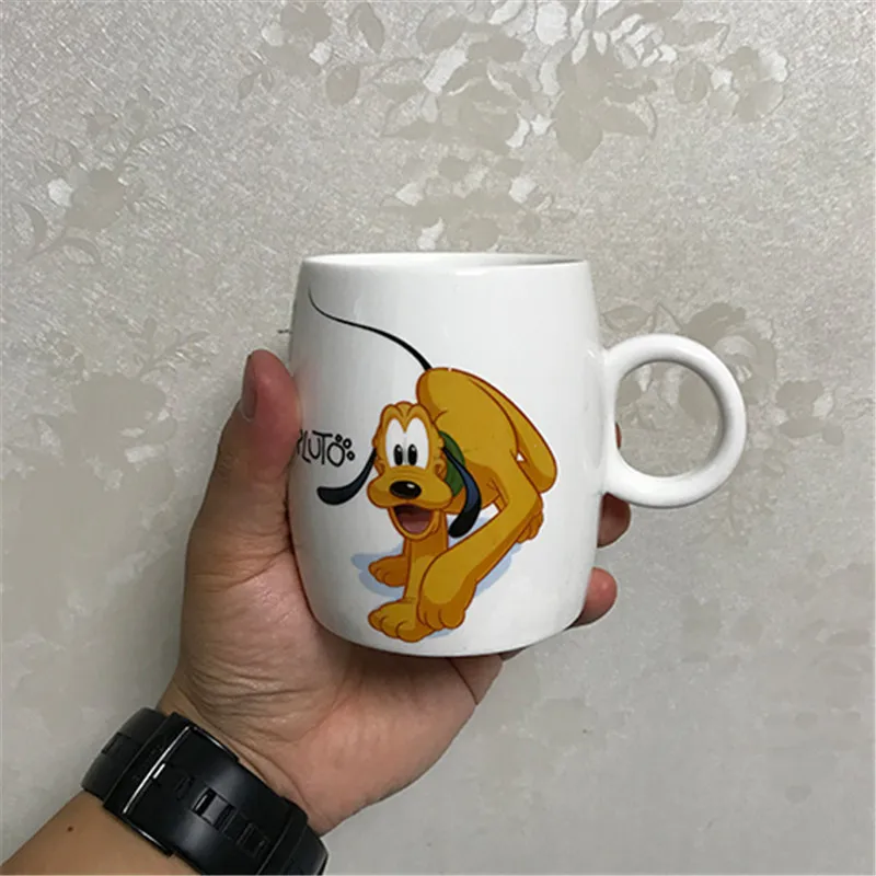 360 мл Микки, Минни Маус, мультяшная чашка для воды, молоко, кофе, керамическая кружка, любовь, пара чашек, для дома, офиса, коллекция чашек, подарок для женщин и девушек - Цвет: 1