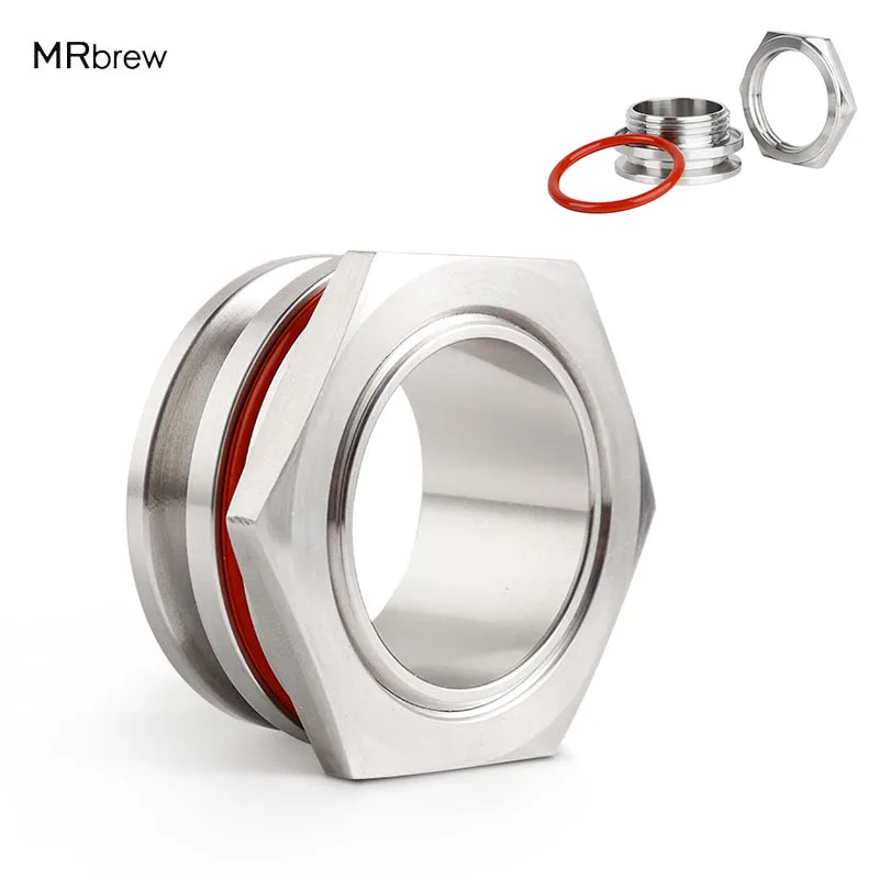 Сварная перегородка 1 5 дюйма Компрессионный фитинг тройной зажим из нержавеющей