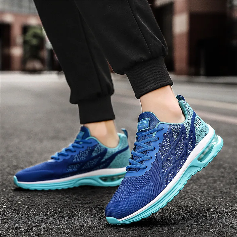 2022 New Purple Air Sneakers Men Mesh Breathable Couple Air Running Shoes Men Outdoor Lightweight Men Sport Shoes Plus Size 46
