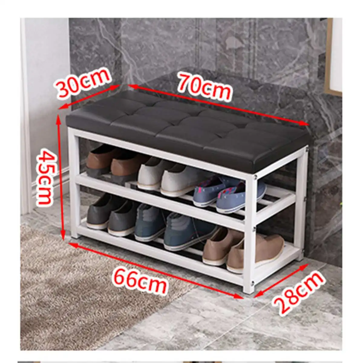 

Shoes and Stool for Changing Shoes and Stool for Household Multifunctional Shoe Rack and Can Be Used As Chair for Shoes Stool