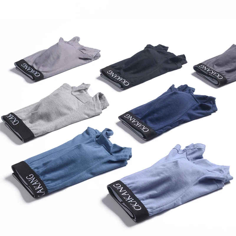 7PCS/Lot Men Panties Shorts Underwear Boxer Shorts Men's sexy underwear High quality men's underwear Pouch Comfortable cotton