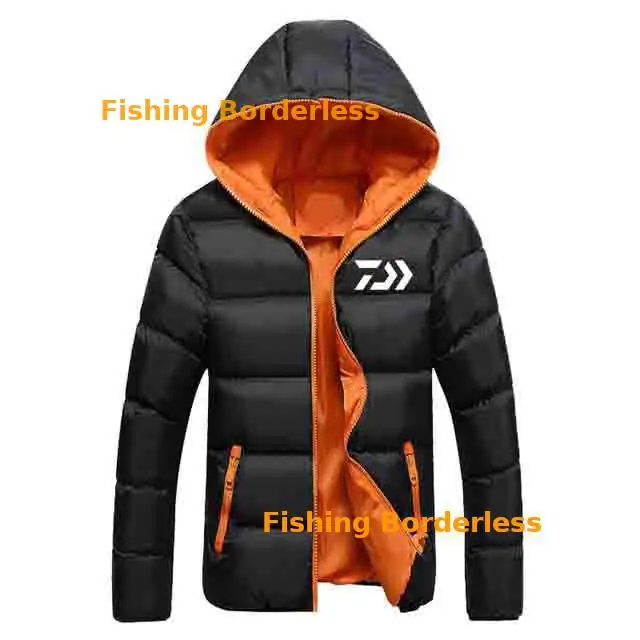 Мужская спортивная куртка с капюшоном толстой подкладкой на молнии дышащая для