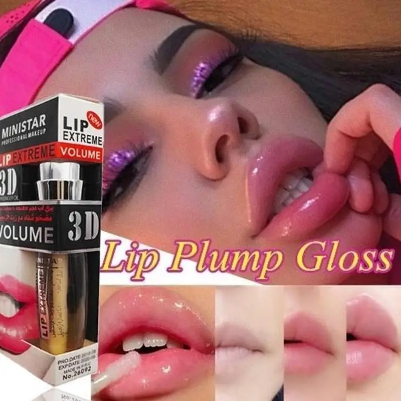 

Sexy Big Lips Lip Gloss Long Lasting Moisturizing Lip Lip Makeup Extreme Gloss Plumper Waterproof Beauty Transparent